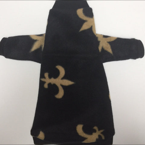 Long Sleeve Black Fleece "Fleur De Lis" - Nudie Patooties
