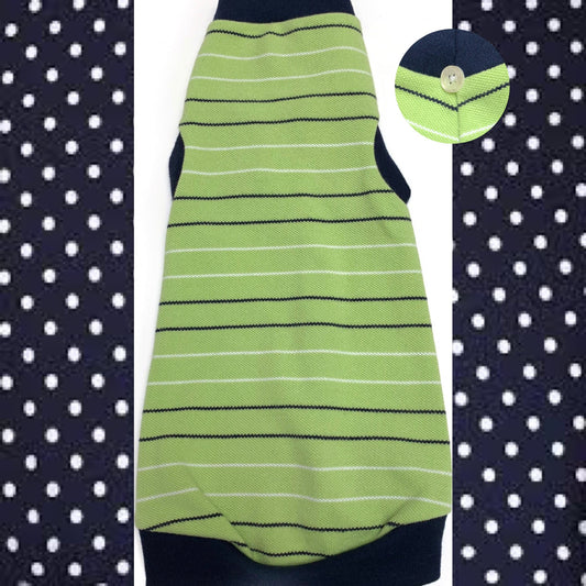 Green and Navy Stripe
