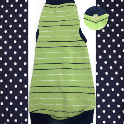 Green and Navy Stripe