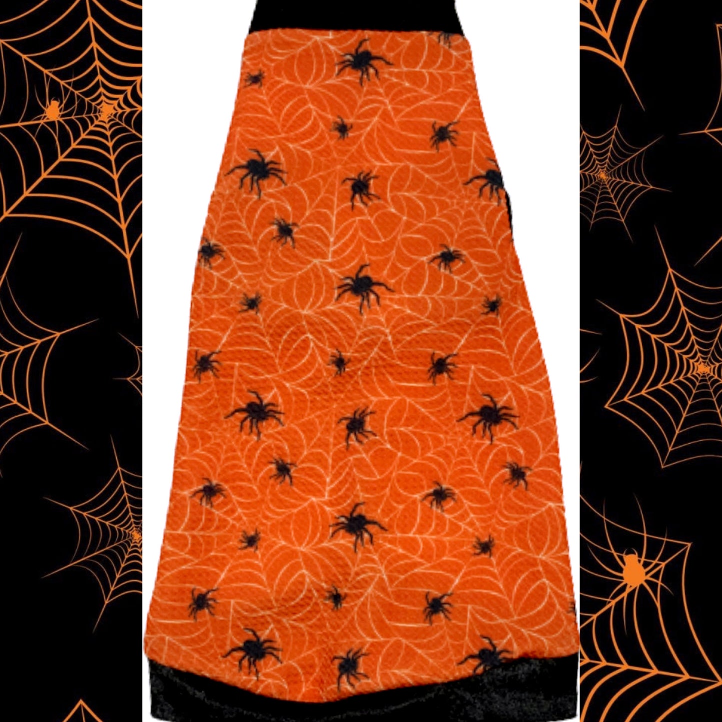 Halloween Venemous Spider w/Velvet Trim
