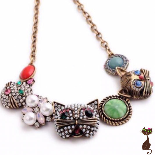 Mixed Media Cat Choker - Nudie Patooties