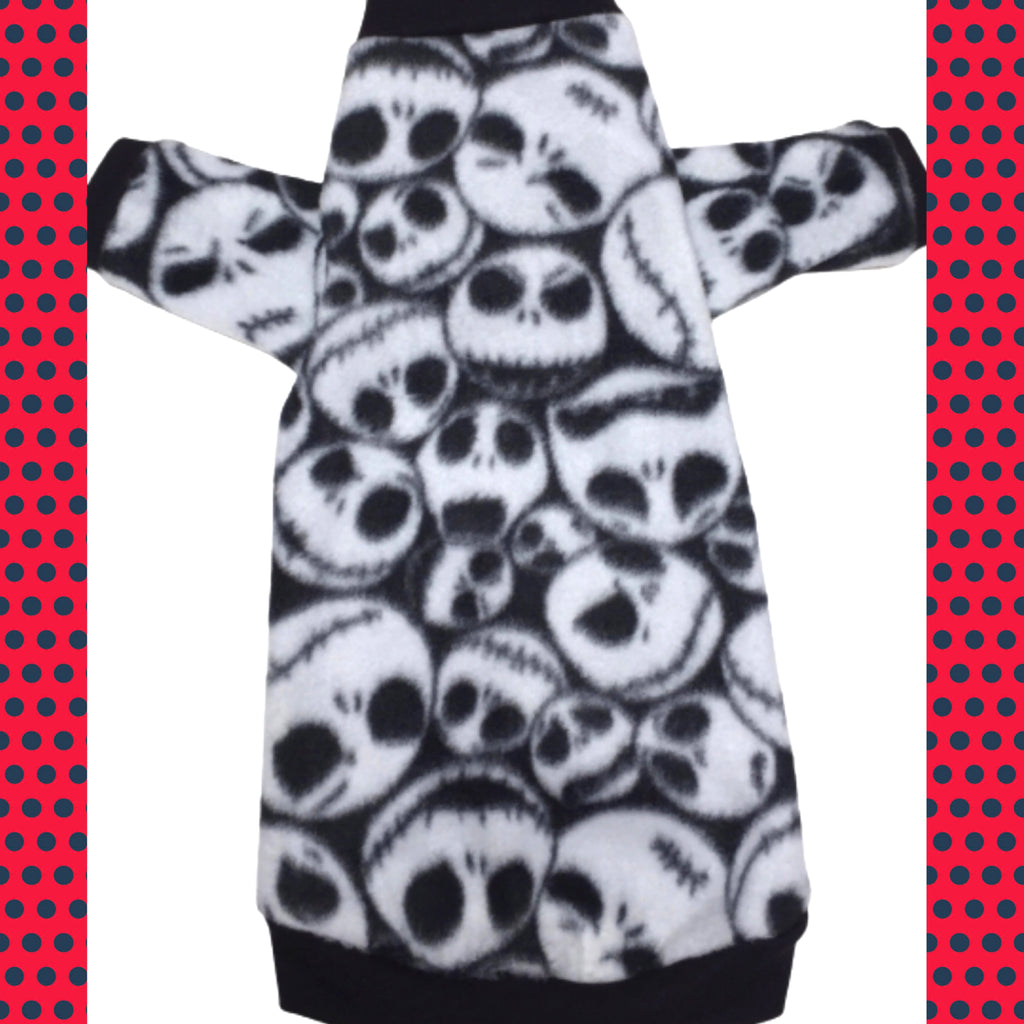 Long Sleeve Spooky Skull Faces  "Simply Meant to Be"