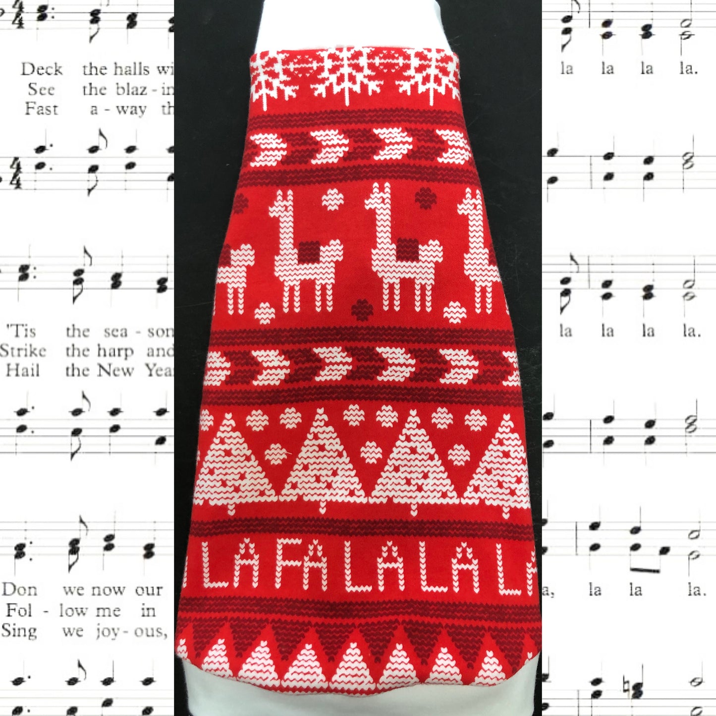 Christmas Red and White Shirt "Fa La La Llama"
