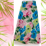 Tropical Pink, Lime, & Blue Flowers