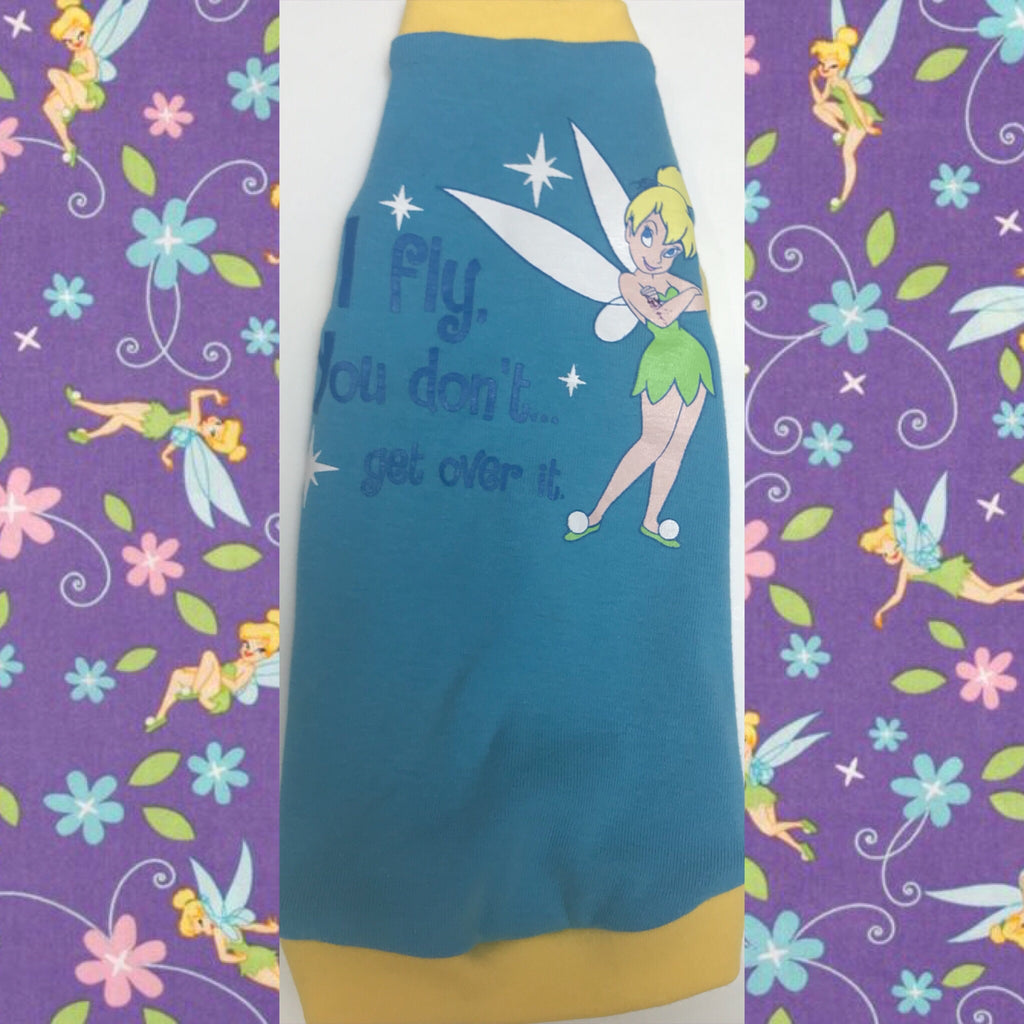 Tinker Bell upcycled shirt for your cat. Sphynx Cat Fleece Clothes / clothes for cats/ cat overalls /cat shirt/ cat sweater/ cat sweatshirt/ pet sweater/ Sphynx cat clothes/ Sphynx clothing / cats clothes/ shirt for cat/ cat clothes/ tattoo/ skull/ designer cat clothes/ cat pjs 
