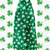 Shamrocks on Kelly Green Plush