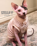 Natural with Gold Metallic Accents Cable Knit Sweater