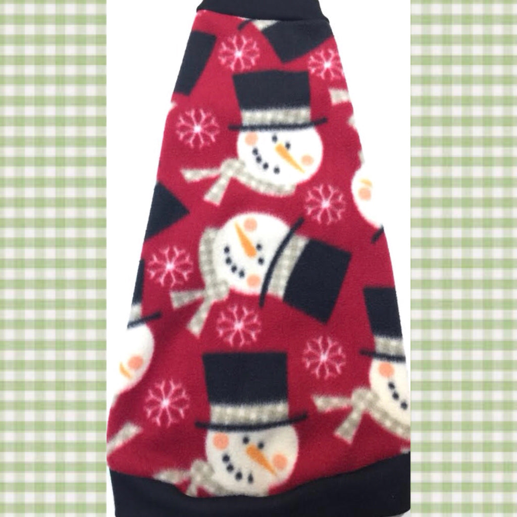 Red Snowmen Christmas Fleece "Feelin' Frosty" - Nudie Patooties