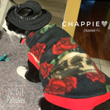 Black Skulls & Roses Fleece "Fearless Soul"