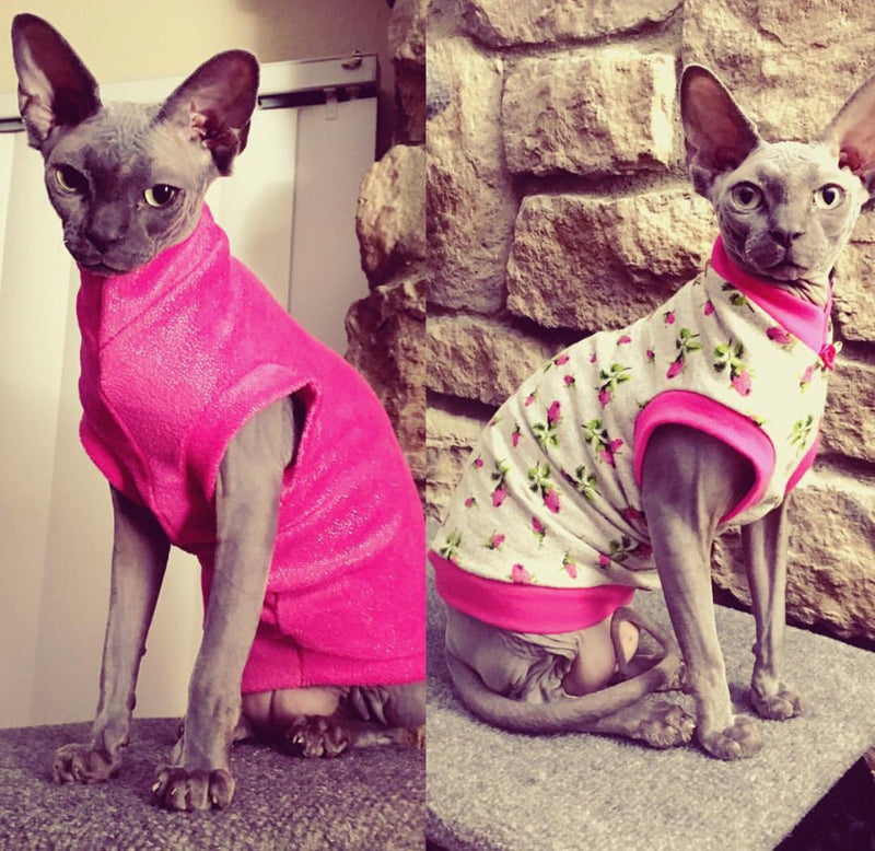Sphynx Cat Fleece Clothes / clothes for cats/ cat overalls /cat shirt/ cat sweater/ cat sweatshirt/ pet sweater/ Sphynx cat clothes/ Sphynx clothing / cats clothes/ shirt for cat/ cat clothes/ tattoo/ skull/ designer cat clothes/ cat pjs