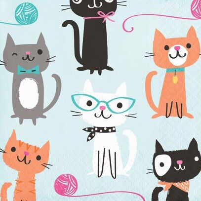 Cat Beverage Cocktail Napkins - Nudie Patooties  Sphynx cat clothes for your sphynx cat, sphynx kitten, Donskoy, Bambino Cat, cornish rex, peterbald and devon rex cat. 