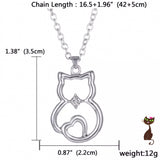 Cat Body Silver Charm Necklace - Nudie Patooties  Sphynx cat clothes for your sphynx cat, sphynx kitten, Donskoy, Bambino Cat, cornish rex, peterbald and devon rex cat. 