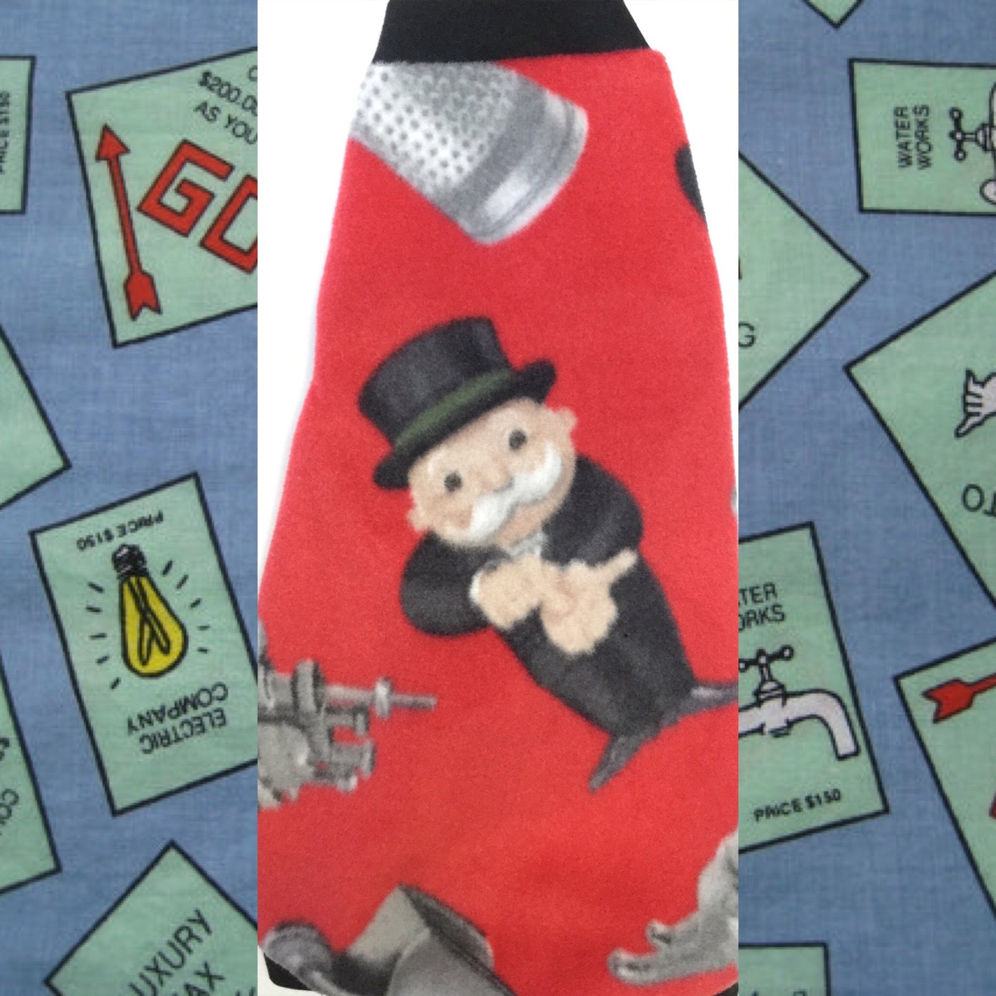 Red Monopoly Man Fleece "Rich Uncle Pennybags" - Nudie Patooties