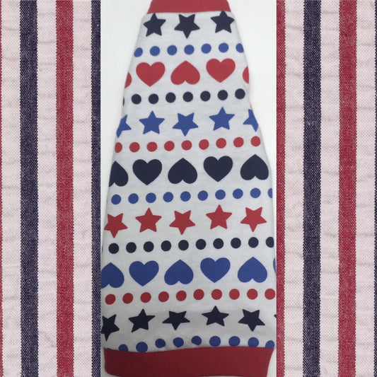 Red White and Blue Hearts and Stars - Nudie Patooties