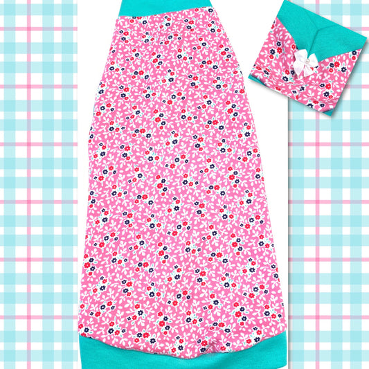 Pink and Mint Floral