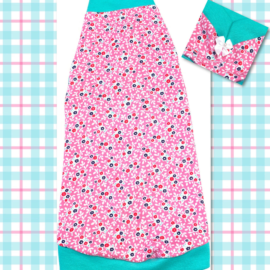 Pink and Mint Floral
