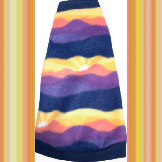 Multi Stripe Fleece "Sunset Strip(e)"