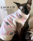 A Pretty Pink and Grey Fleece with Faux Fur "Zooley"