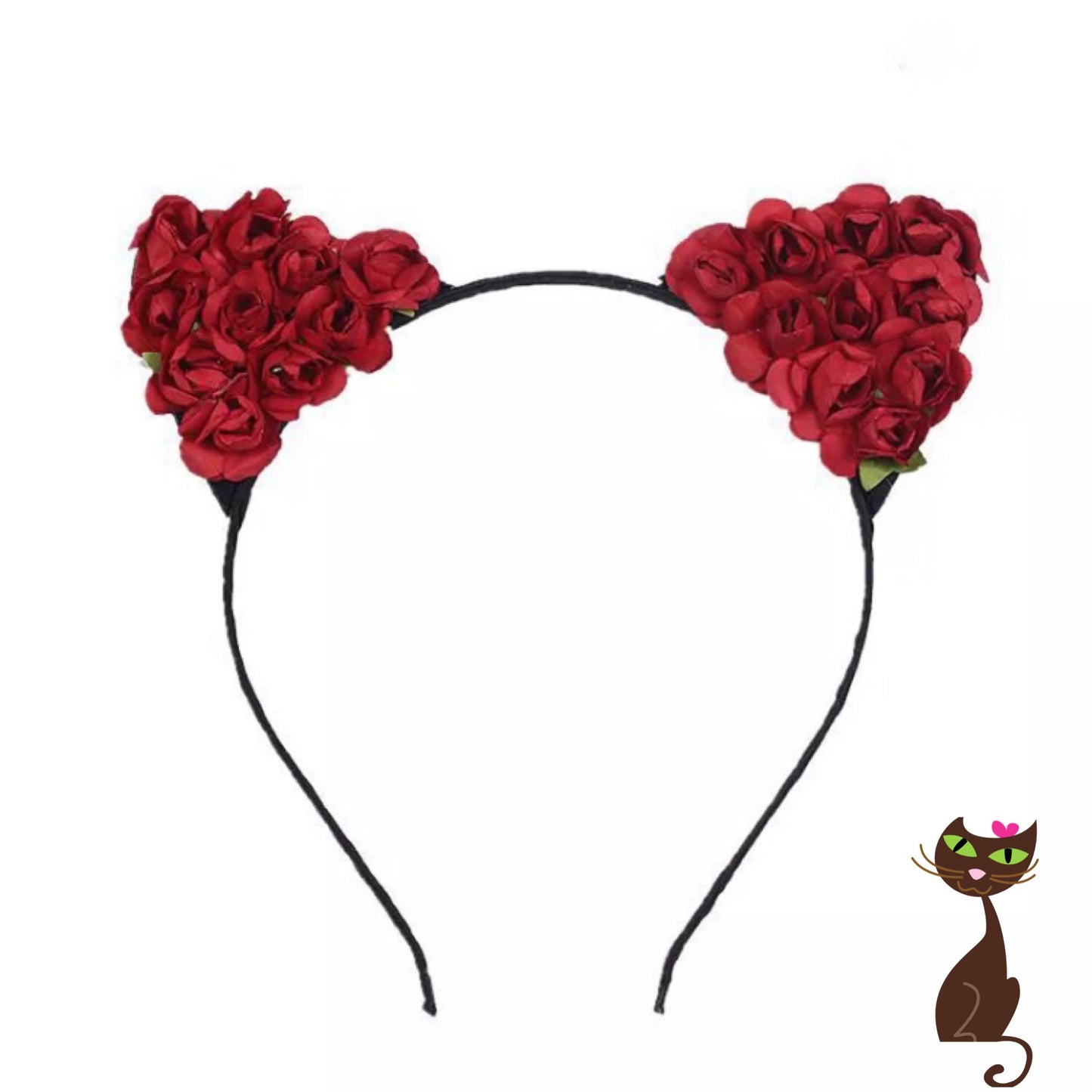 Rose Cat Ear Headband - Nudie Patooties