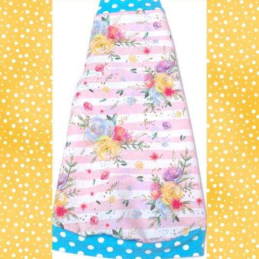 Floral Pink Stripes