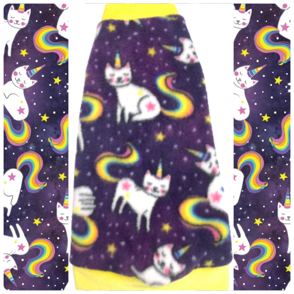 Celestial Caticorns on Purple Fleece "Caticorns"