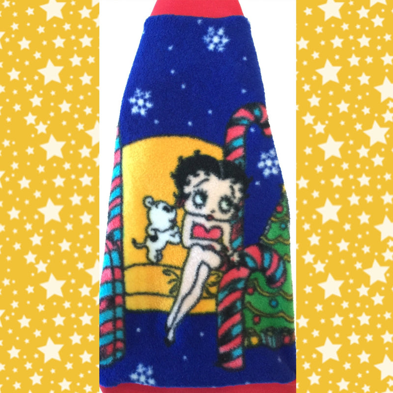 Christmas Betty Boop "Naughty is the New Nice" - Nudie Patooties  Sphynx cat clothes for your sphynx cat, sphynx kitten, Donskoy, Bambino Cat, cornish rex, peterbald and devon rex cat. 