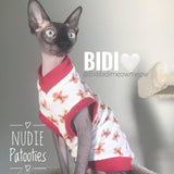 Sphynx Cat Fleece Clothes / clothes for cats/ cat overalls /cat shirt/ cat sweater/ cat sweatshirt/ pet sweater/ Sphynx cat clothes/ Sphynx clothing / cats clothes/ shirt for cat/ cat clothes/ tattoo/ skull/ designer cat clothes/ cat pjs/ cotton