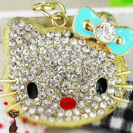 Cat Rhinestone Face Charm Green Bow - Nudie Patooties  Sphynx cat clothes for your sphynx cat, sphynx kitten, Donskoy, Bambino Cat, cornish rex, peterbald and devon rex cat. 