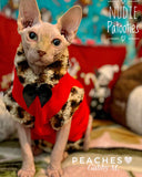 Red Fleece w/Leopard Sherpa Trim "Vixen"