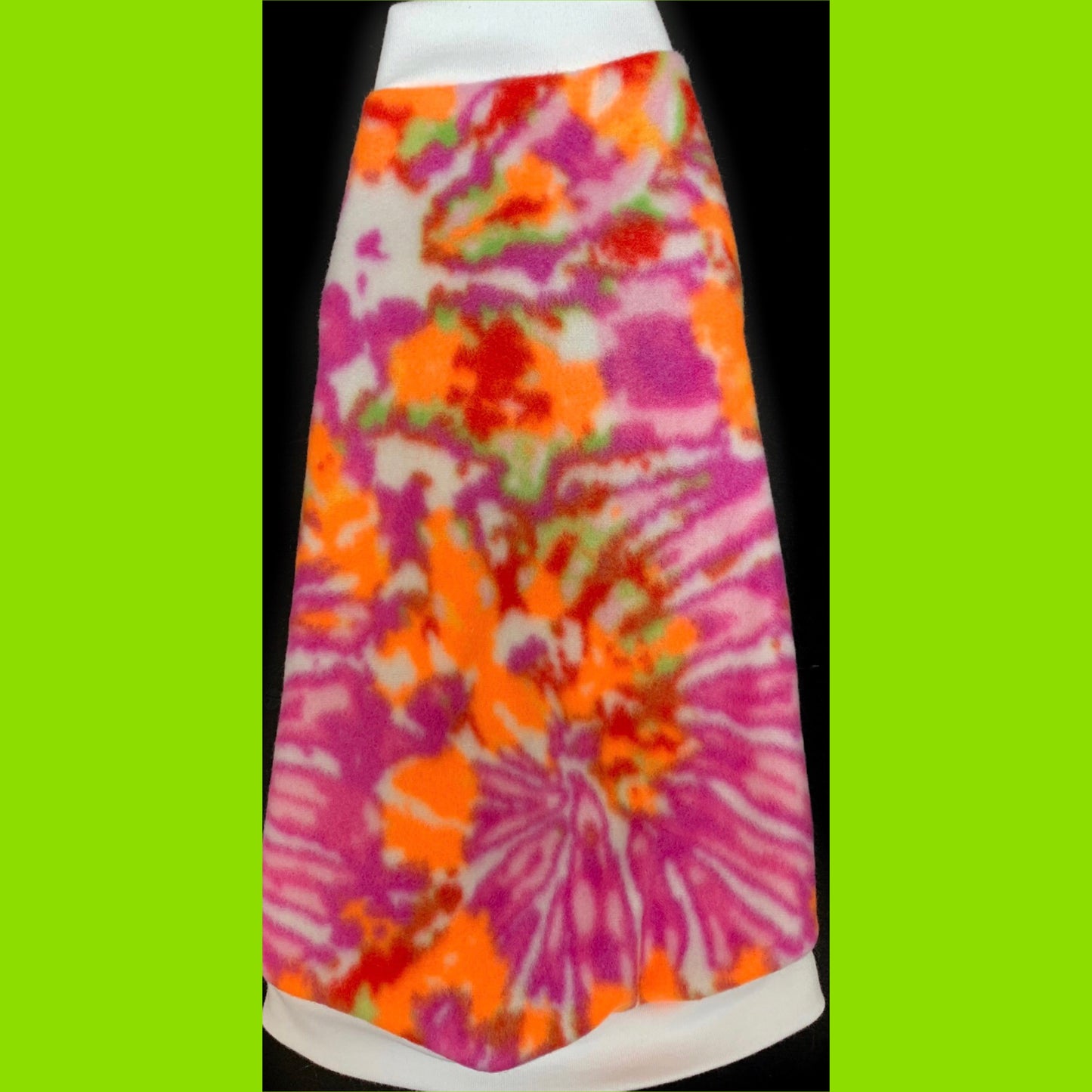 Pink Tie-Dye Fleece "Pink Neon Love."