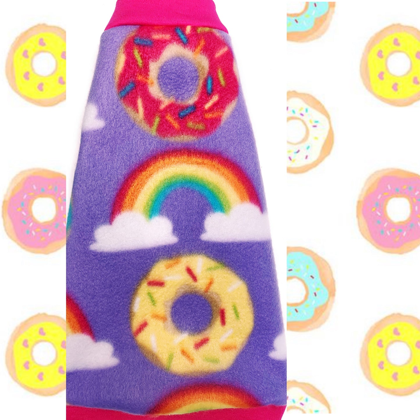 Purple Donuts & Rainbow Fleece "Sweet Dreams"