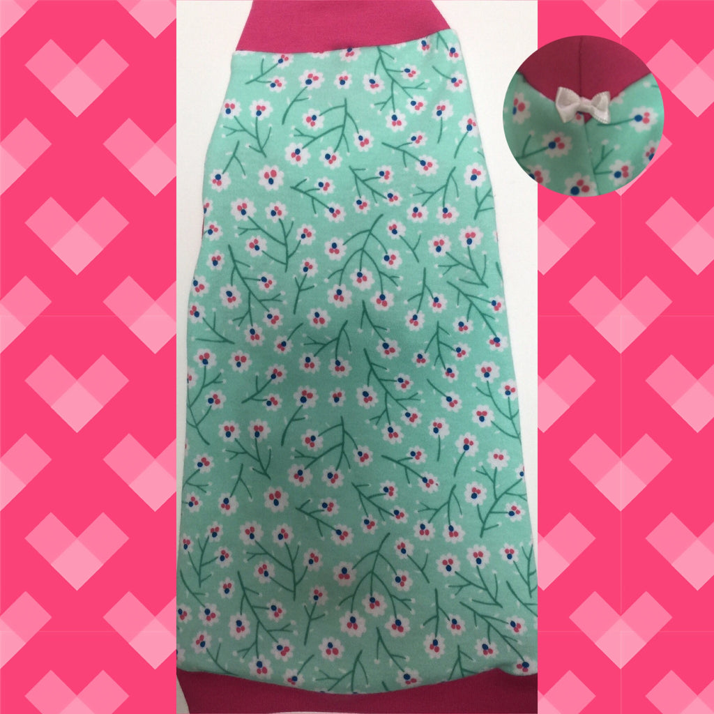 Hot Pink and Green Flower Knit - Nudie Patooties