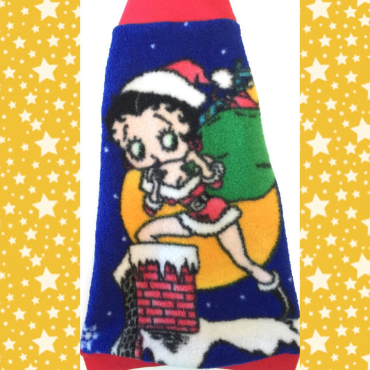 Christmas Betty Boop "Naughty is the New Nice" - Nudie Patooties  Sphynx cat clothes for your sphynx cat, sphynx kitten, Donskoy, Bambino Cat, cornish rex, peterbald and devon rex cat. 