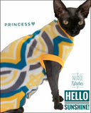 Yellow and Blue Fleece "Hello Sunshine"