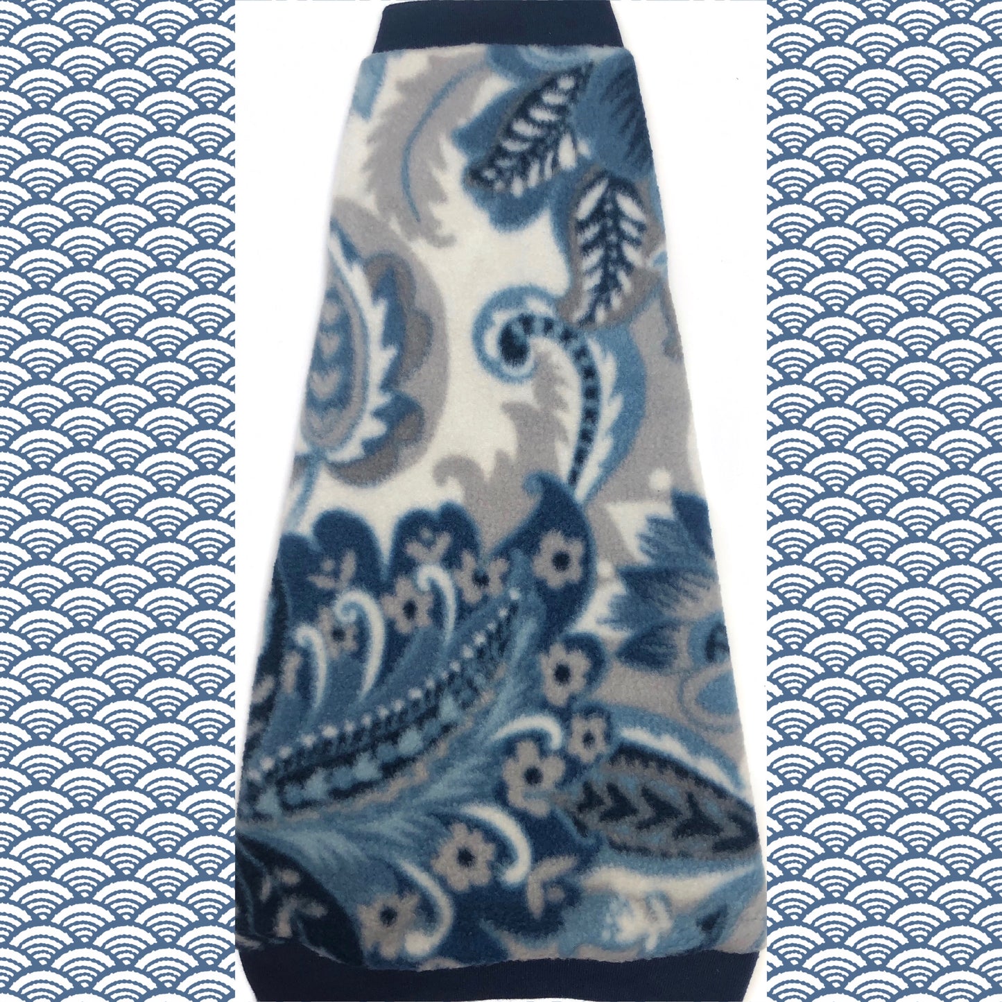 Blue Paisley Fleece "Blue Blaze"