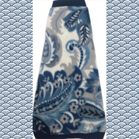 Blue Paisley Fleece "Blue Blaze"