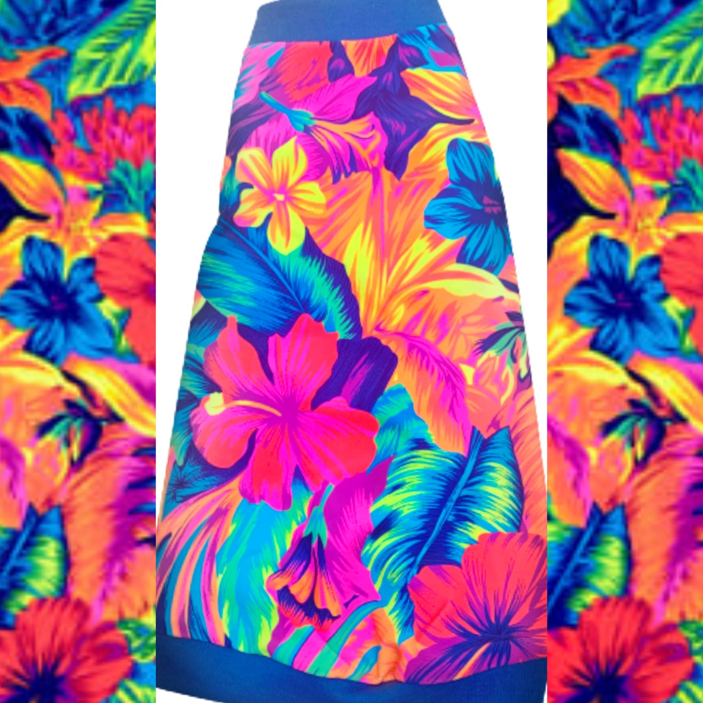 Tropical Neon Flowers