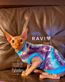 Turquoise and Purple Tie Dye Fleece "Wild and Free"