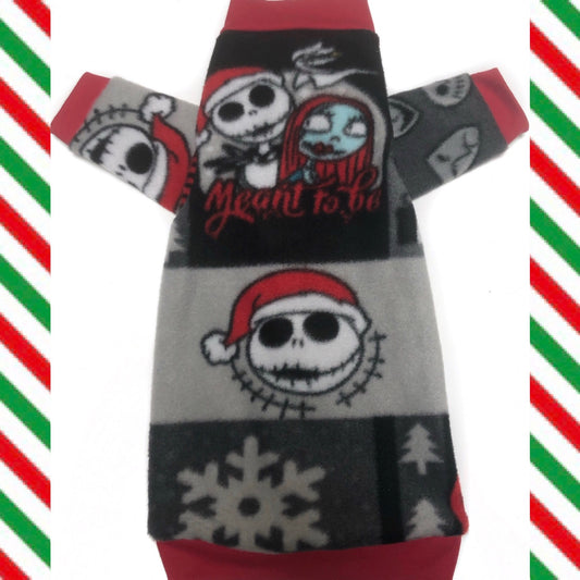 Long Sleeve Spooky Santa Fleece "Meant to Be"