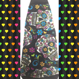 Black Sugar Skull Fleece Fleece "Live Fearlessly" - Nudie Patooties  Sphynx cat clothes for your sphynx cat, sphynx kitten, Donskoy, Bambino Cat, cornish rex, peterbald and devon rex cat. 