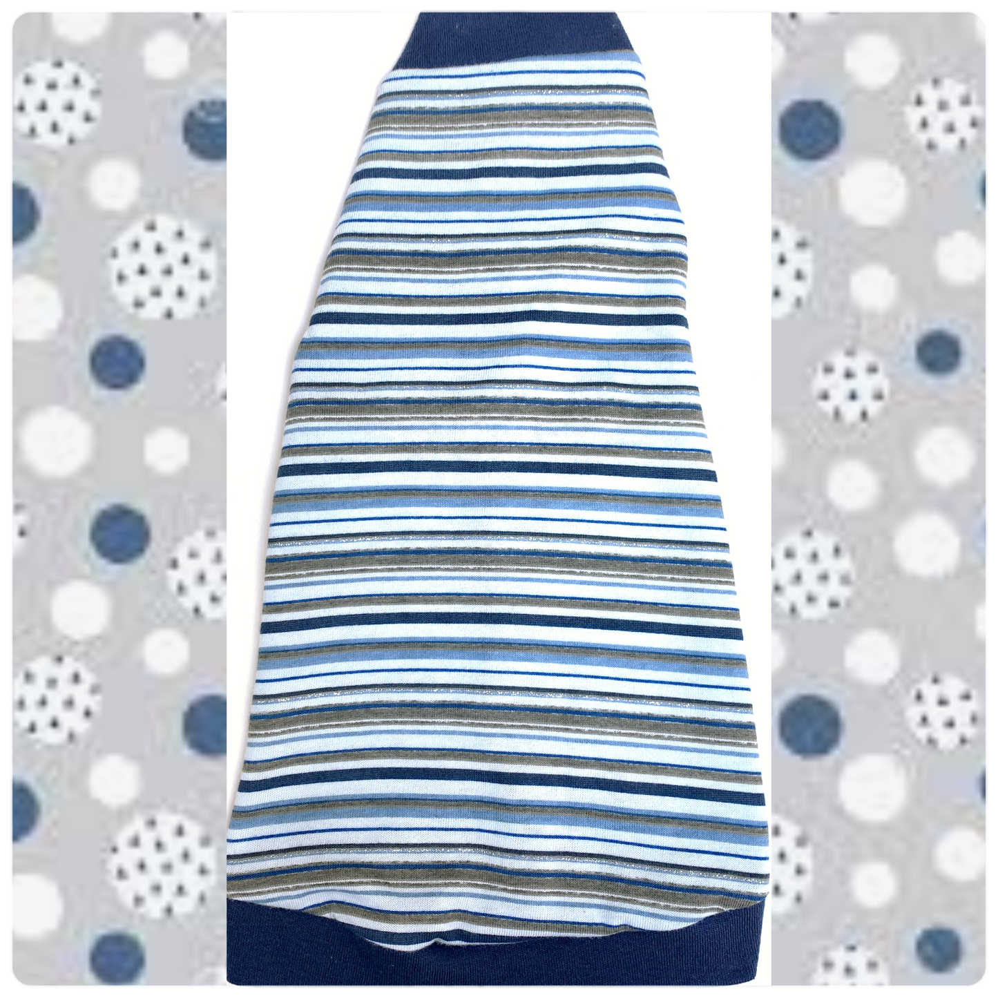Navy and Gray Stripe