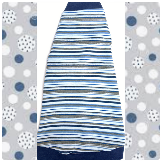 Navy and Gray Stripe