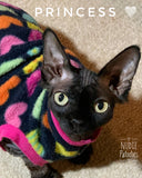 Colorful Heart Fleece "Love Me, Love Me, Say that you Love Me"
