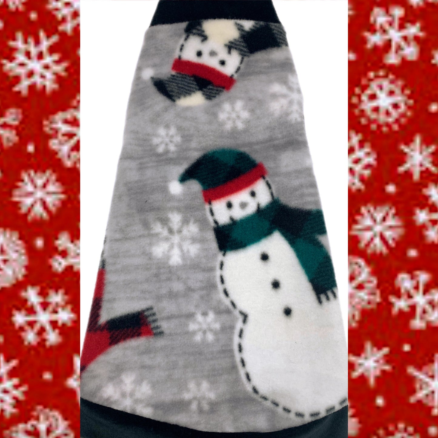 Snowmen on Gray Fleece "Jingles"