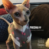 Large selection of Cornish Rex, Devon Rex, Bambino, Sphynx, Cat Fleece Clothes. /cat overalls /cat shirt/ cat sweater/pet sweater/Sphynx cat clothes/Sphynx clothing /cats clothes/ shirt for cat/ tattoo/ skull