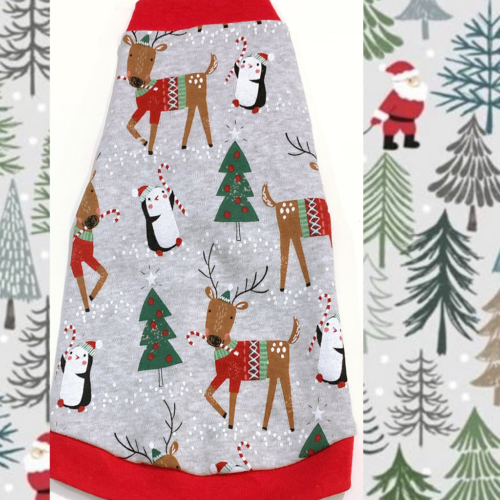 Christmas Reindeer & Penguin Shirt "Winter Wonderland"